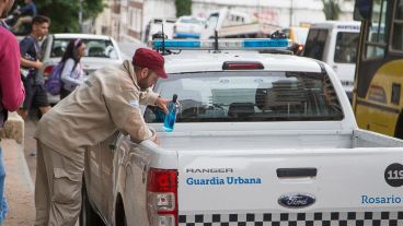 Alcohol incautado por la GUM este viernes en el marco de los festejos de los estudiantes.