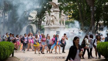 Los jóvenes le pusieron mucho ruido y color.