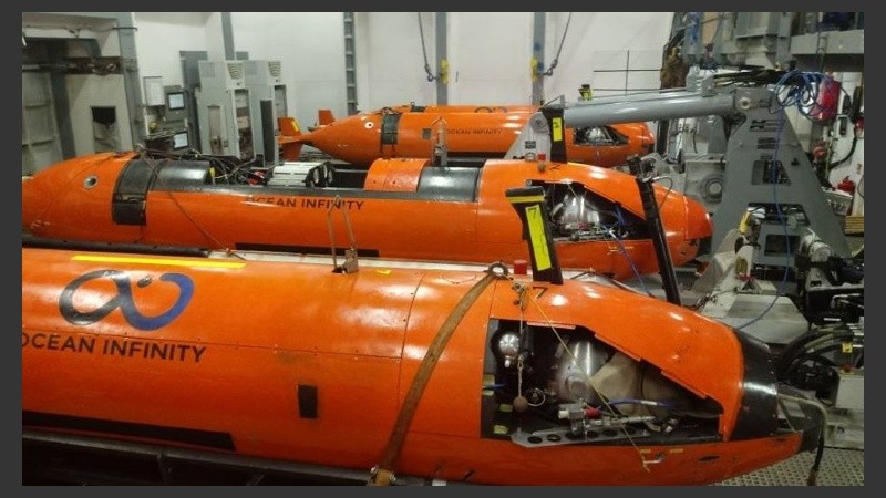 Los elementos robotizados que hallaron el ARA San Juan a 907 metros de profundidad. 