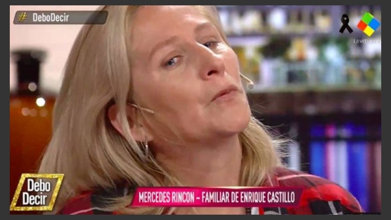 La mujer que dijo hablar en representación de las familias de los 44 marinos.