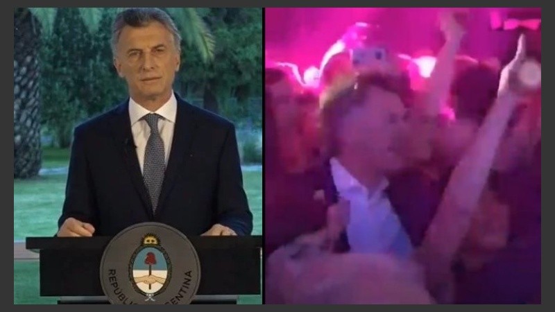 Macri decretó el duelo nacional el sábado a la tarde y asistió a una fiesta esa noche.