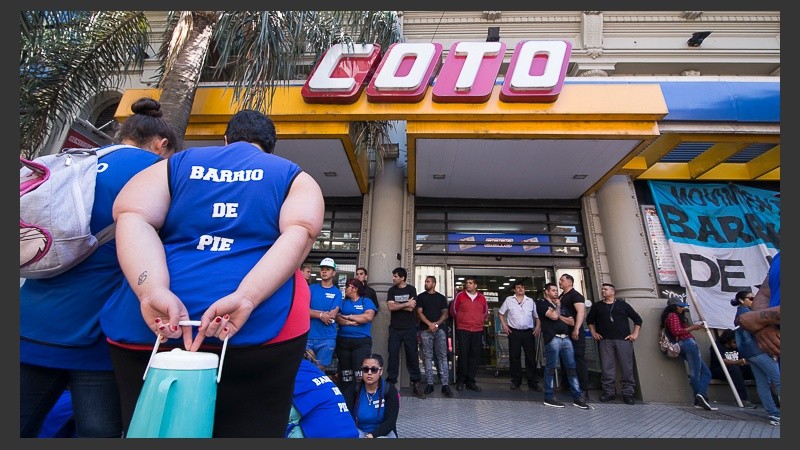 Una de las manifestaciones fue en el Coto del centro de Rosario.