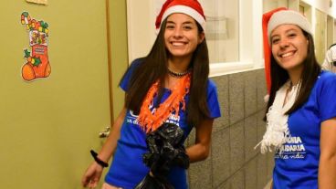 Integrantes de la agrupación Armonía Solidaria en el hospital Vilela, en 2017.