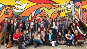 Un contingente de Paraná, Entre Ríos, realizó el recorrido guiado por el edificio.