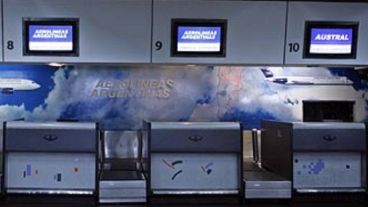 No habrá actividad en los mostradores de Aerolíneas este lunes.