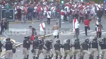 Las imágenes de los incidentes en Núñez.