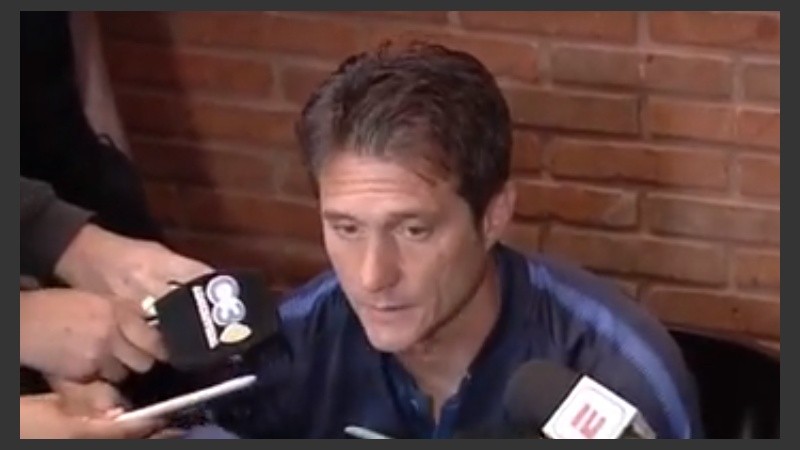 El director técnico de Boca habló en conferencia de prensa.