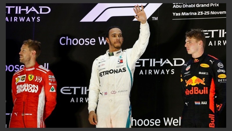 Hamilton logró en  Abu Dabi su undécima victoria del año.