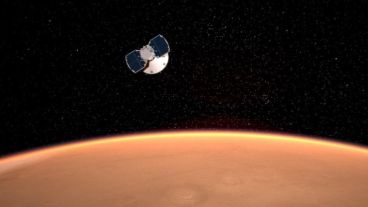 El módulo espacial InSight aterrizó este lunes en Marte.