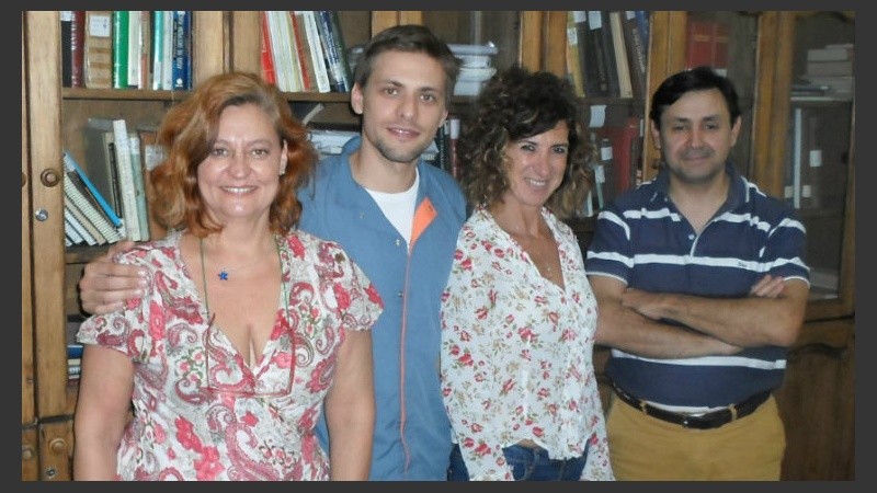 Alessio, Tappari, Dell Arciprete y Rivera abordan la apnea del sueño de forma interdisciplinaria (Foto: C. Pairoba).