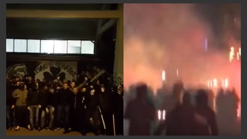 El enfrentamiento entre barras se produjo en la madrugada de este martes.