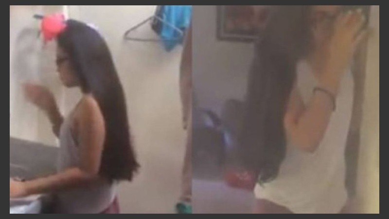 El padre maltrató a la hija y encima lo filmó.