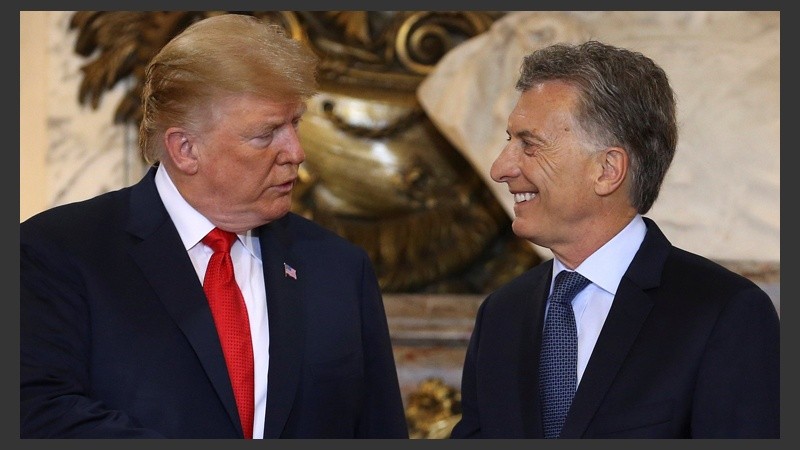 Macri y Trump este viernes en Casa Rosada. 