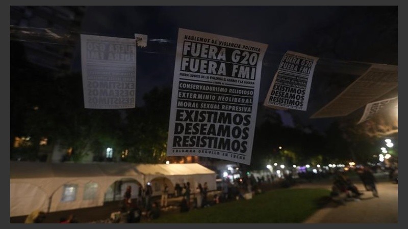 Protestas contra el G20 en Buenos Aires.