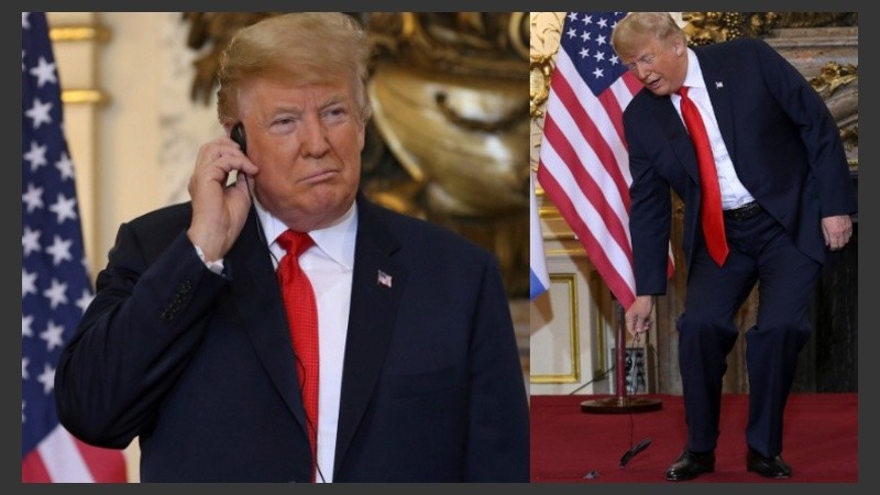 Ni fuerte, ni claro: Donald Trump se quejó por el traductor.