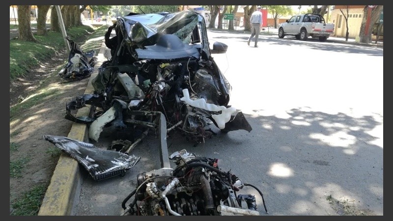 El Gol Trend que impactó contra el 33/9.