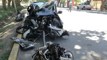 El Gol Trend que impactó contra el 33/9.