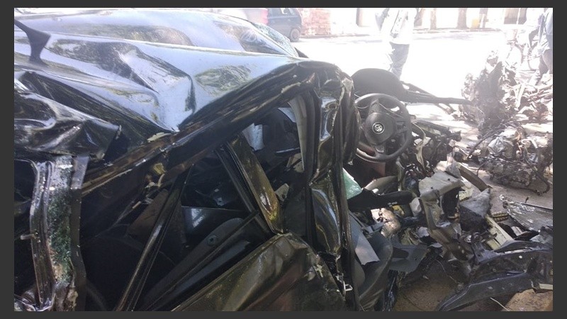 El Gol Trend que impactó contra el 33/9.