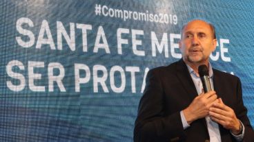 Perotti estuvo este lunes en la reunión de Santa Fe.