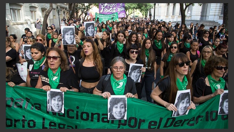 La movilización recorrió el centro de la ciudad.