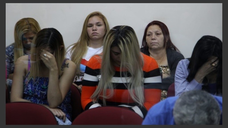 Las imputadas a la espera de la sentencia.