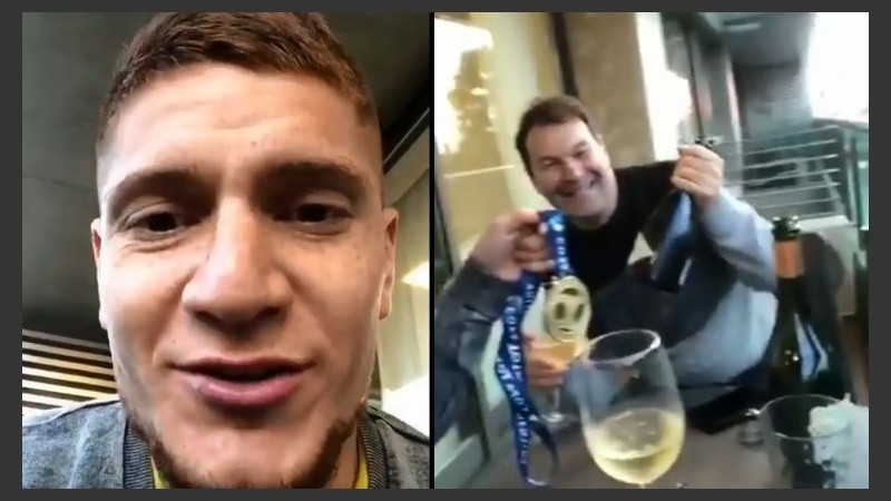 “Nos tiramos un Barón B y un Sidra 1888, y somos campeones, espectacular”.