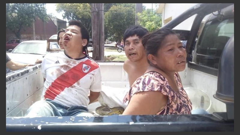 Las imágenes de algunos de los detenidos y lesionados en el barrio Toba.