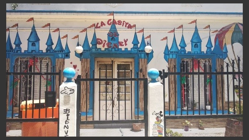 El jardín “La casita de Disney” en Baigorria.