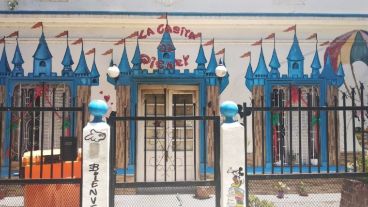 El jardín “La casita de Disney” en Baigorria.