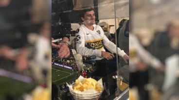 Antoine Griezmann tomó partido en la final de la Copa Libertadores.