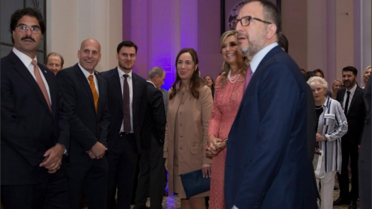 Los directivos de Brimax compartieron con la reina y la gobernadora de Buenos Aires un cóctel en la cumbre del G20.
