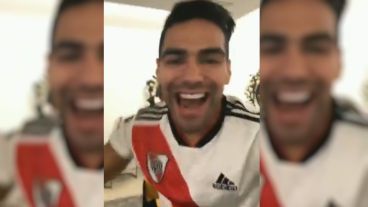 "Vamos, River". El grito de Radamel Falcao.