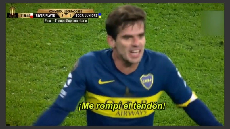 El grito de Gago a Guillermo Barros Schelotto.