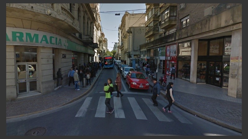 La zona donde tuvo lugar el asalto.