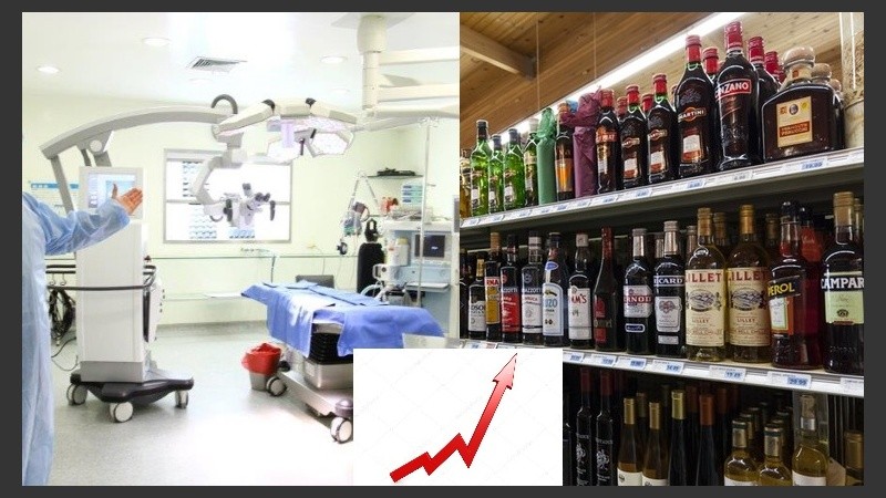 Salud (5,7%) y Bebidas Alcohólicas y Tabaco (4,6%), los rubros más afectados.