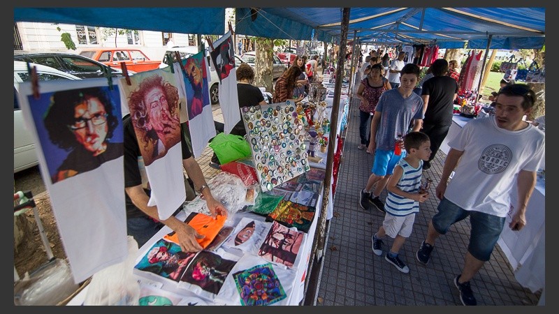La feria de Navidad de este miércoles en plaza San Martín.