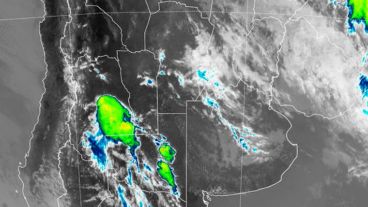 La imagen satelital del SMN.