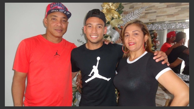 Barrera, en familia, en plenas vacaciones.