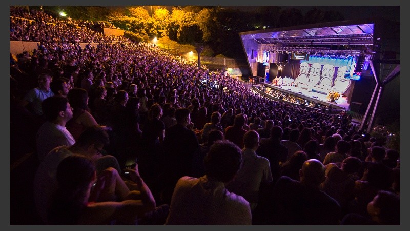 Lleno total en el anfiteatro este sábado por la noche.