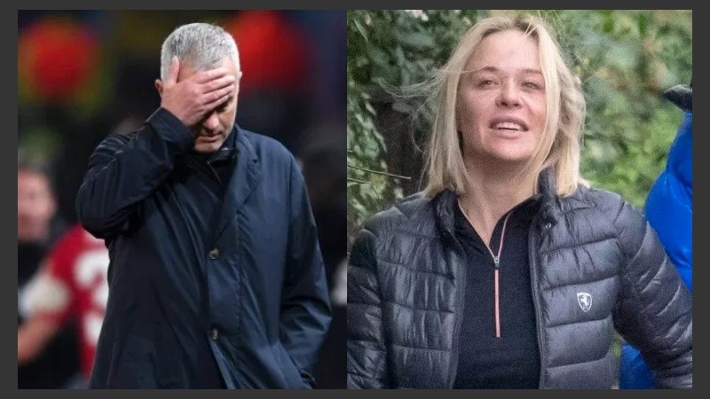 José Mourinho y Prue Carter Robinson.
