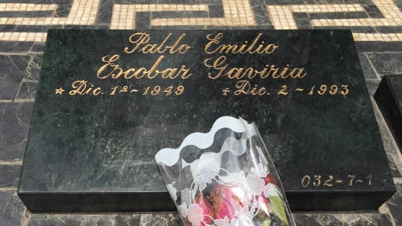La tumba de Pablo Escobar. 
