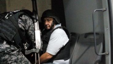 Paz en el momento de la detención.