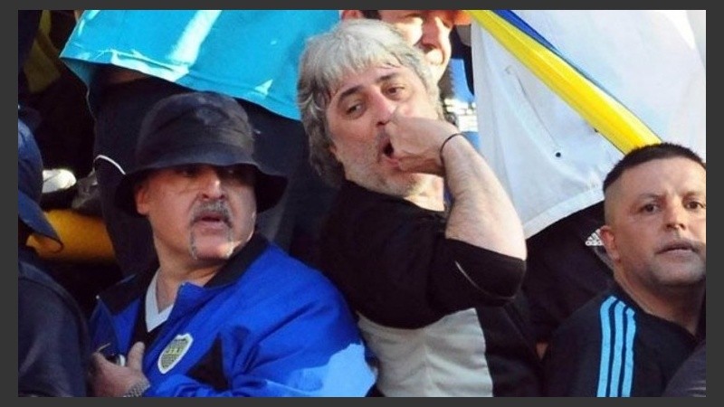 Los Di Zeo en el paravalanchas de Boca. 