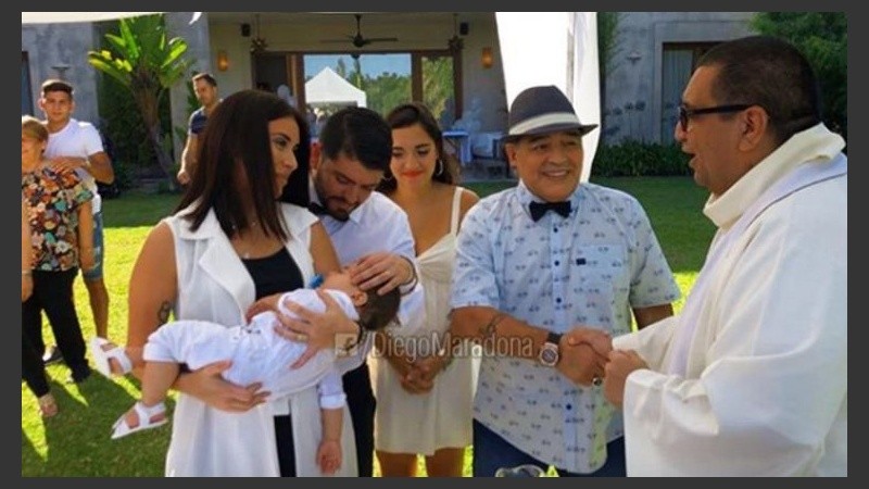 El padrino. Diego dijo estar 