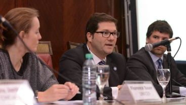 Casares durante el ciclo federal de diálogos hacia una Ley de Responsabilidad Penal Juvenil.