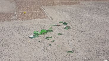 La edila se quejó por las condiciones del parque.