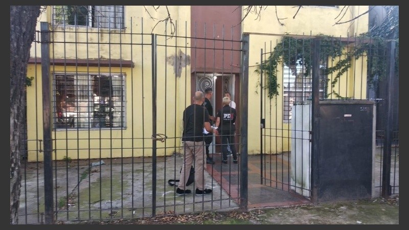 La policía en el lugar de los hechos.