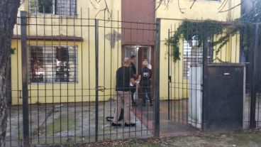 La policía en el lugar de los hechos.