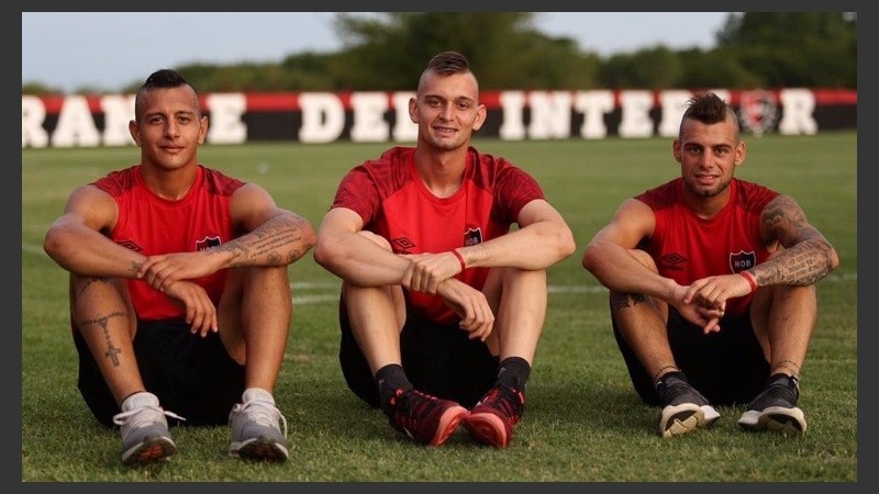 Cabrera, Barlasina y Requena, con sus nuevos looks.