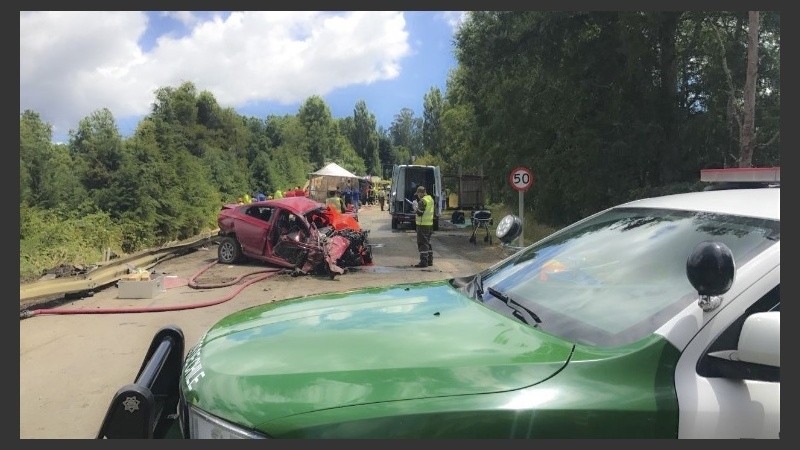 El siniestro fue sobre la localidad de Mafil.